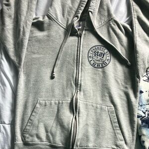 gray florida zip up